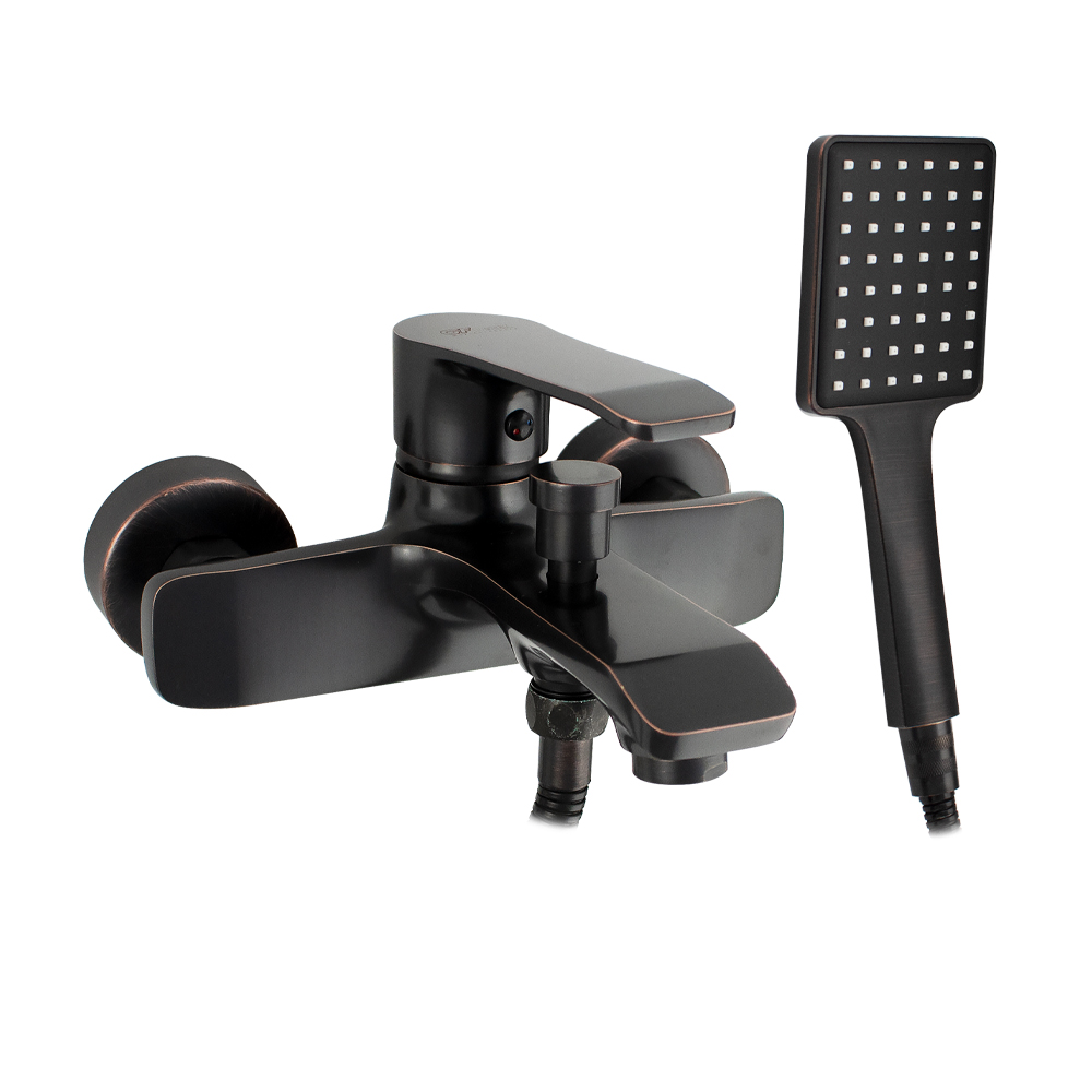 GFmark - Смеситель в ванную, шаровый, короткий излив, под состаренную МЕДЬ, код: 5710 