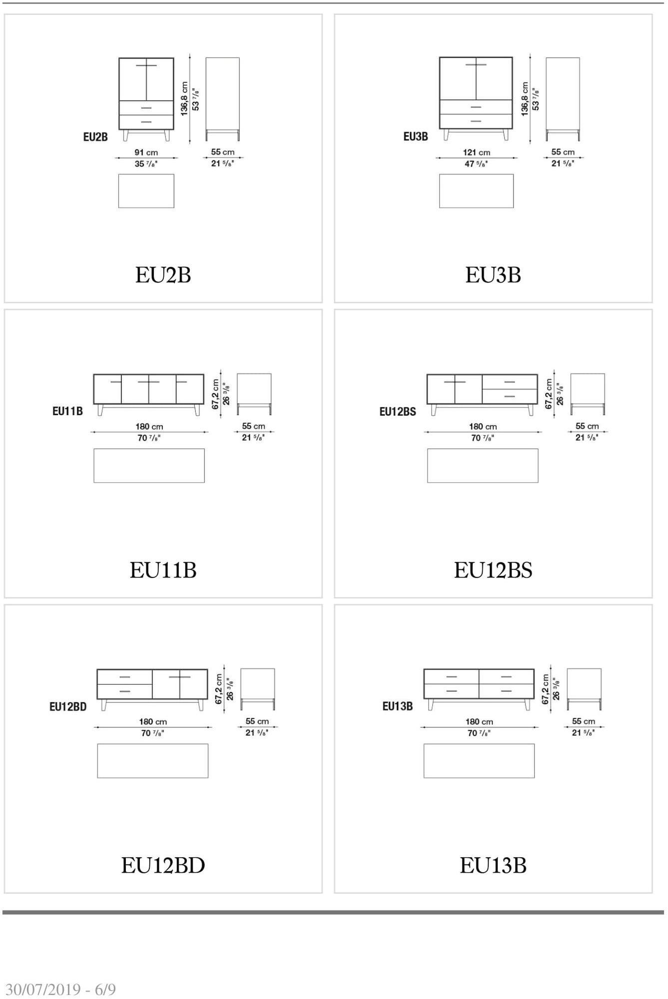 B&B Italia Буфет из эвкалипта с ящиками Eucalipto sun-id-1496132 - Вид №5