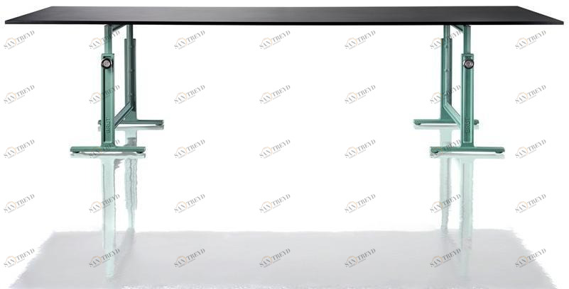 Magis Прямоугольный чугунный стол с регулируемой высотой Brut sun-id-1382434