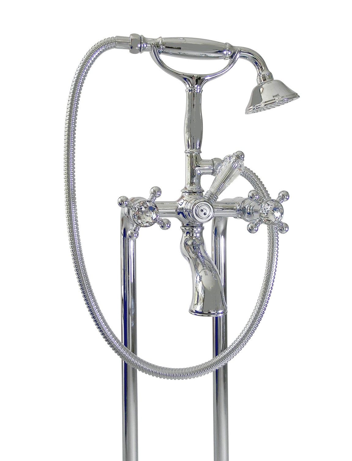 1401 ** 93+5574 Полный комплект ванны Nicolazzi Series Half Dome Crystal 