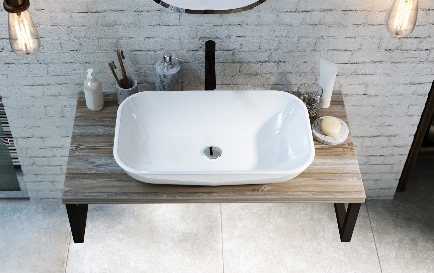 У85834 Столешница GRUNGE LOFT 90 Дуб Намибия 1 Marka GRUNGE LOFT 