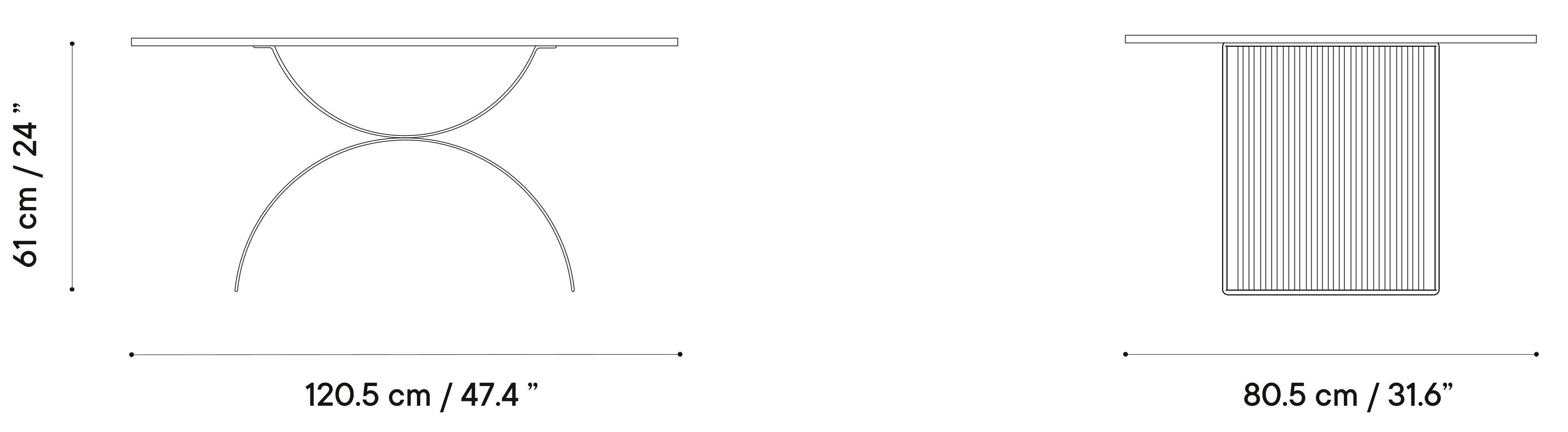 Прямоугольный садовый стол из оцинкованной стали iSimar Romana ARCH-00032635 - Вид №2