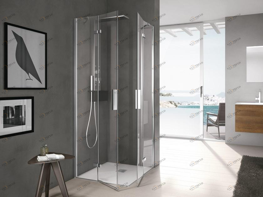 Gruppo Geromin Душевой уголок угловой с распашной дверцей Time sun-id-1393405