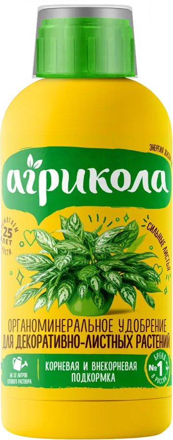 АГРИКОЛА Аква — жидкое удобрение для декоративнолистных растений 250 мл 82796334