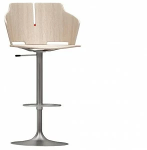 Luxy Регулируемый по высоте высокий табурет со спинкой Prima