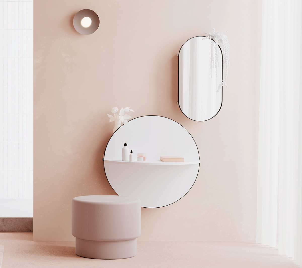 Ex.T Arco Oval V Настенное овальное зеркало EXARCOSPOVALVNE  - Вид №1