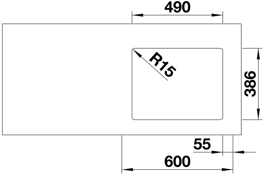 525149 Кухонная мойка Blanco Etagon 500-U Ceramic PuraPlus белый  Blanco Etagon Белый - Вид №12