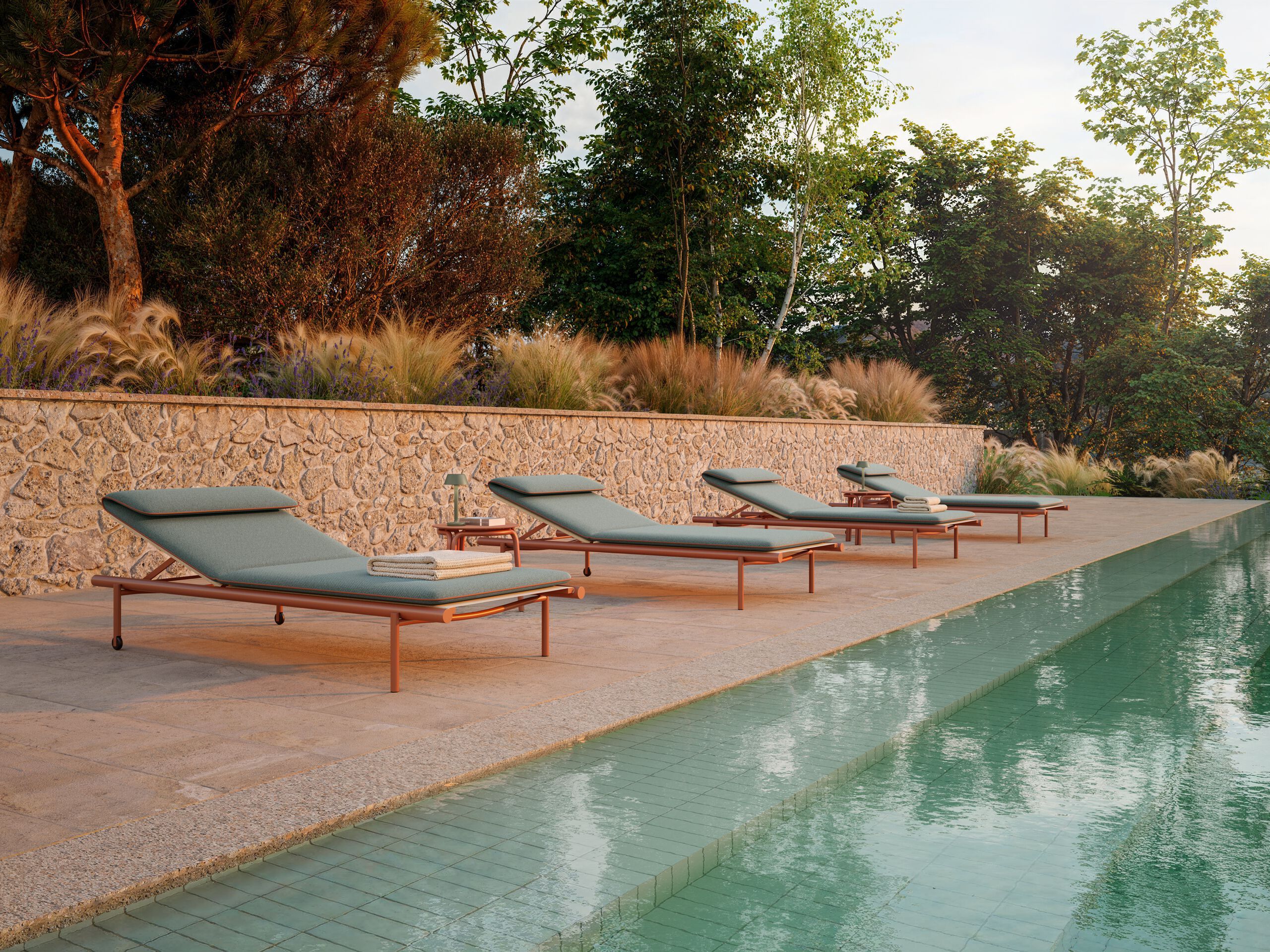 Алюминиевая штабелируемая Садовая кровать Unopiù Salò ARCH-00127447 - Вид №3