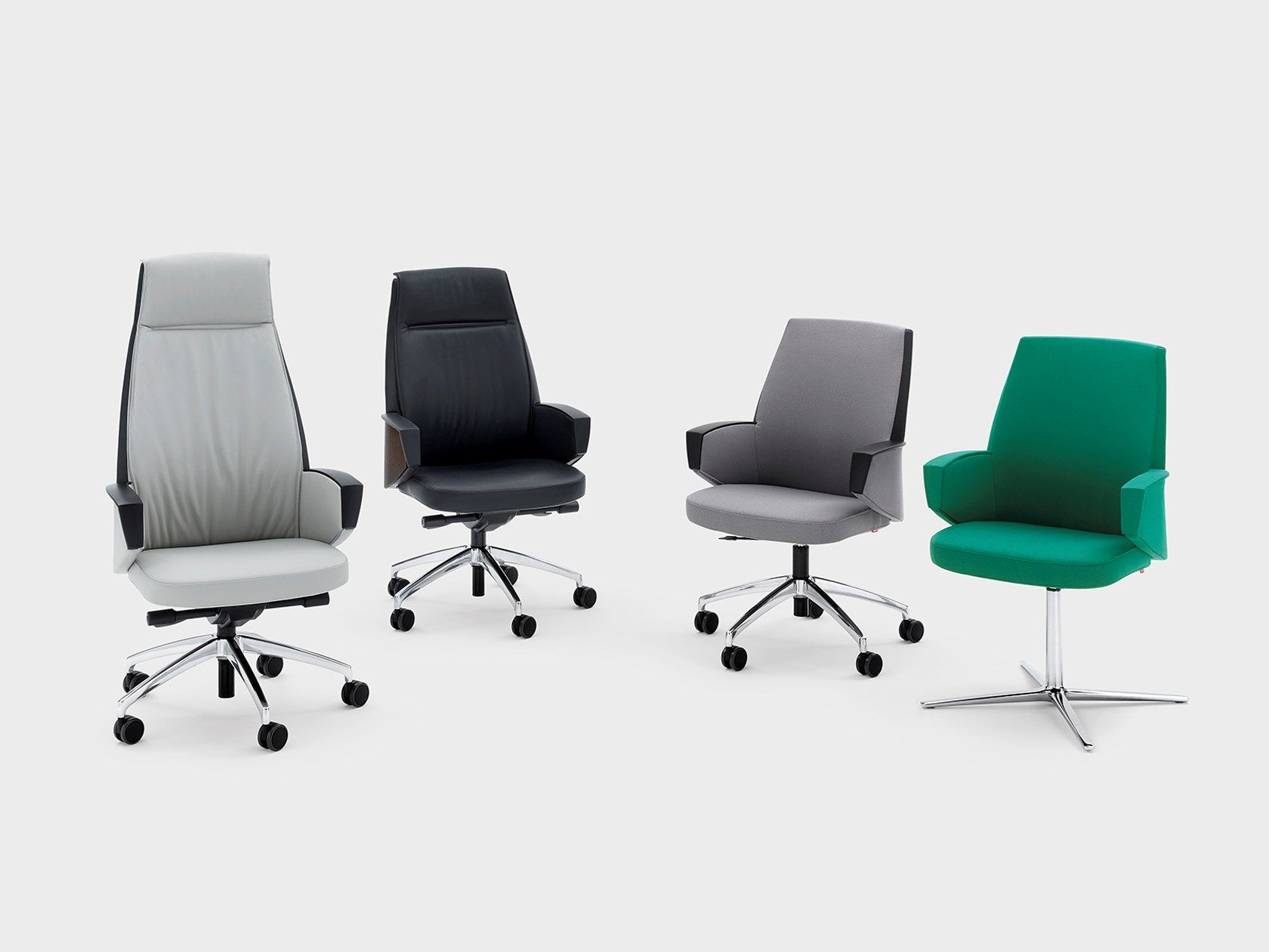 Кожаное вращающееся офисное кресло Viganò ARCH-00002151 - Вид №1