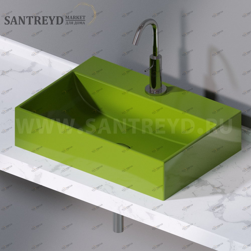 L240121 Накладная раковина на столешницу  прямоугольная A. e T. Italia THIN AeT ITALIA