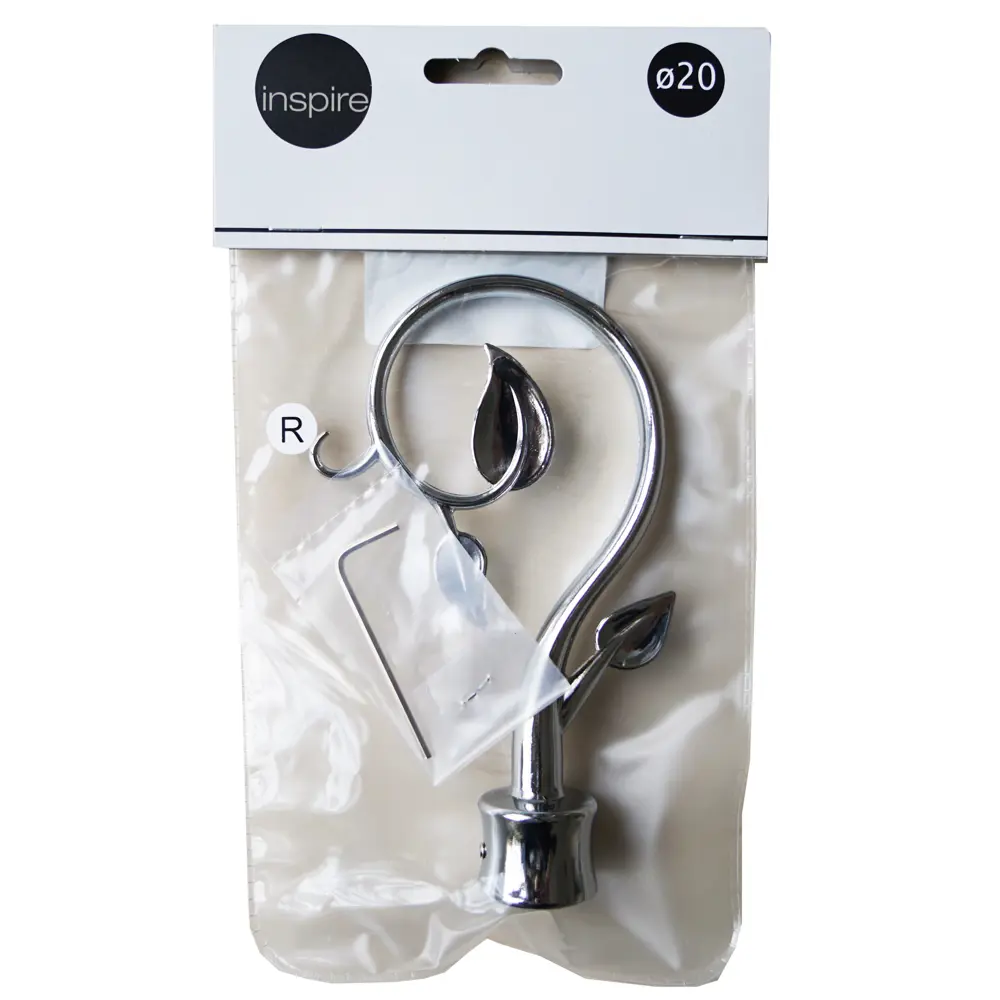 Наконечник «Вьюнок» 12.7 см цвет хром INSPIRE STLM-2043583 - Вид №2