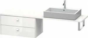 BR512902222 Brioso Шкафчик для компактной консоли Белый глянцевый декор