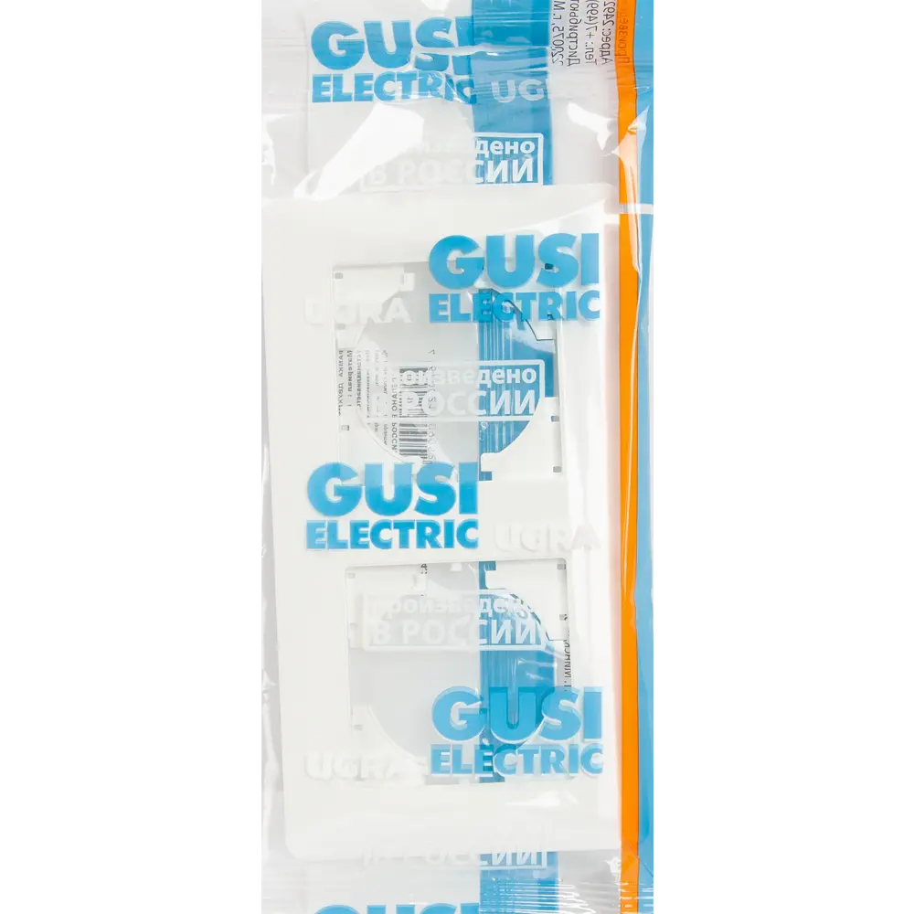 Рамка GUSI Electric Ugra для розеток и выключателей - белая глянцевая на 2 поста 83865055 STLM-0045244 - Вид №3