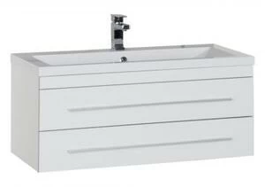 Тумба под раковину Aquanet Верона 100 белый (подвесная 2 ящика)