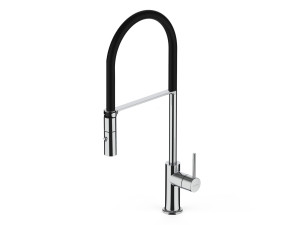 Однорычажный смеситель для кухни с выдвижным ручным душем