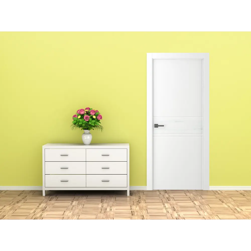 Дверь межкомнатная глухая Твинвуд2 эмаль белый 2100x800 мм BELWOODDOORS STLM-2027087 - Вид №1
