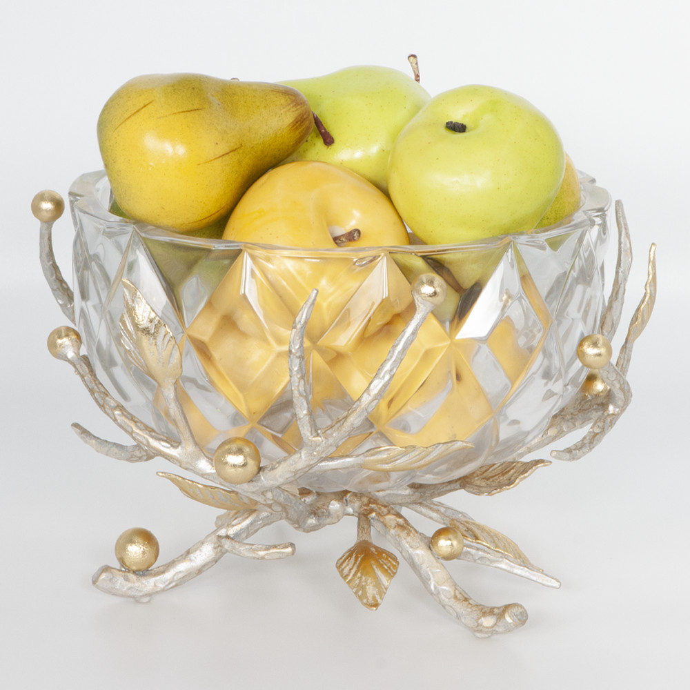 59002 Фруктовница-конфетница Весна Айвори BOGACHO 4627179652777 - Вид №3