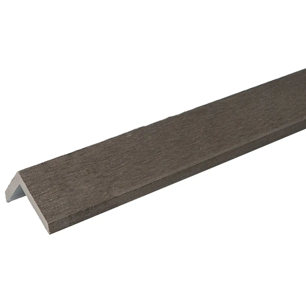 Профиль угловой для террасной доски CM Decking 8x38-50x2000 мм ДПК цвет венге STLM-2140391