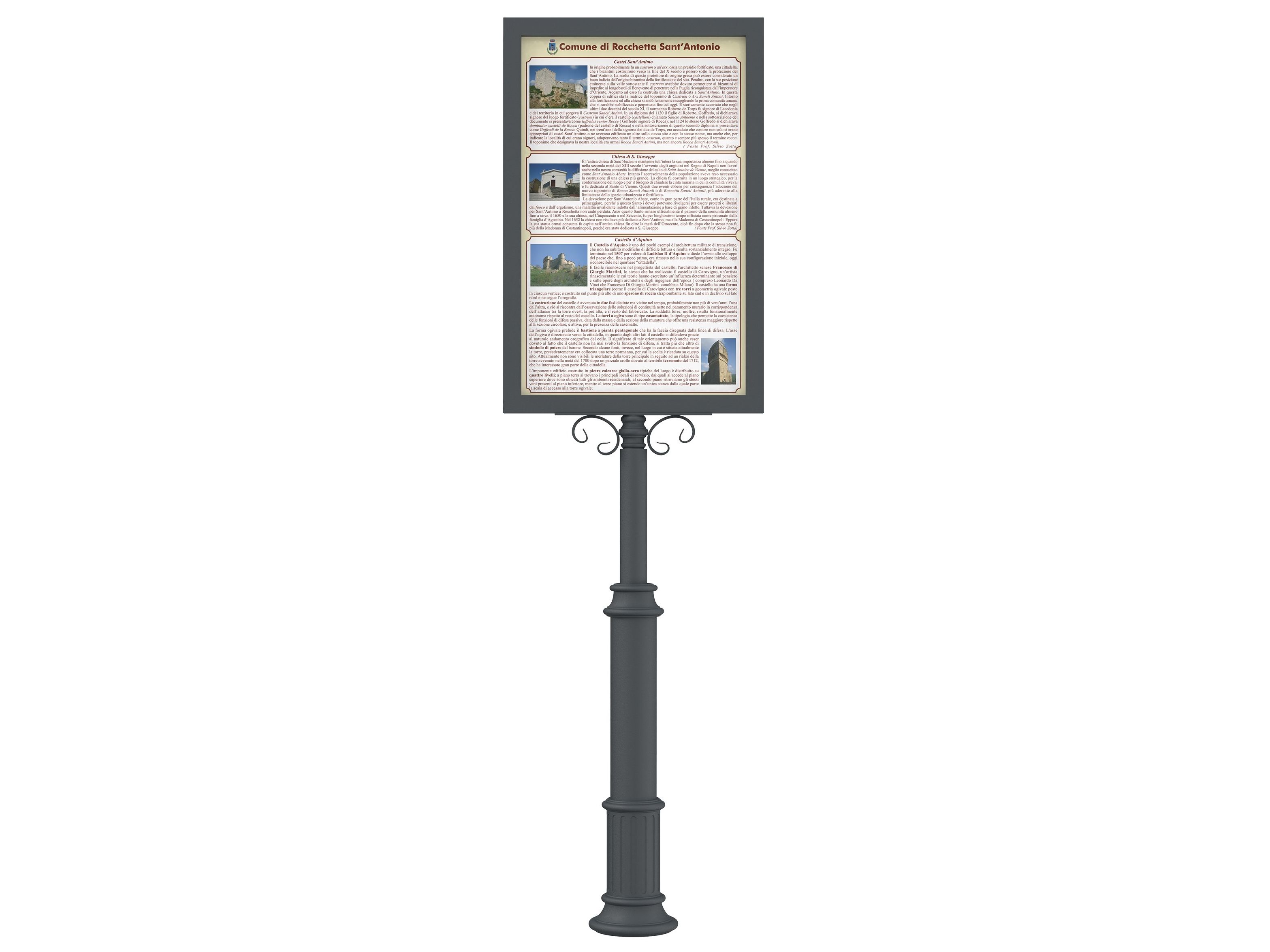 Чугунная самонесущая доска объявлений для общественных мест Lazzari Рим ARCH-00138874