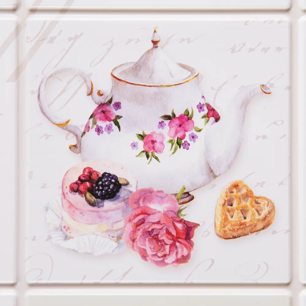 Листовая панель ПВХ Плитка чайная 902x601x0.5 мм 0.54 м² GRACE STLM-2136672 - Вид №3