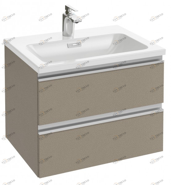 EB2030-RA-N18 Мебель под раковину-столешницу 60 см, 2 выдвижных ящика, встроенные ручки Jacobdelafon VOX Santreyd