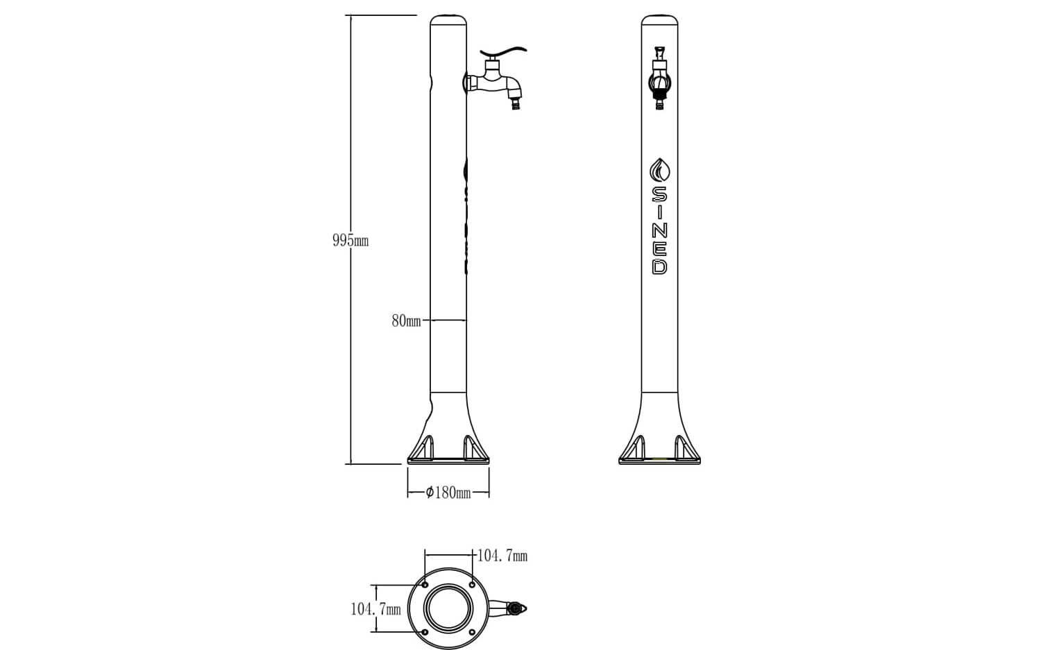 Полиэтиленовый садовый фонтан SINED ACQUA ARCH-00042238 - Вид №32