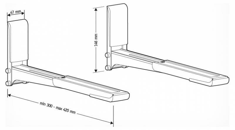 1040535 Кронштейн для СВЧ-печи Holder MWS-2003 STDN-0052922 - Вид №4