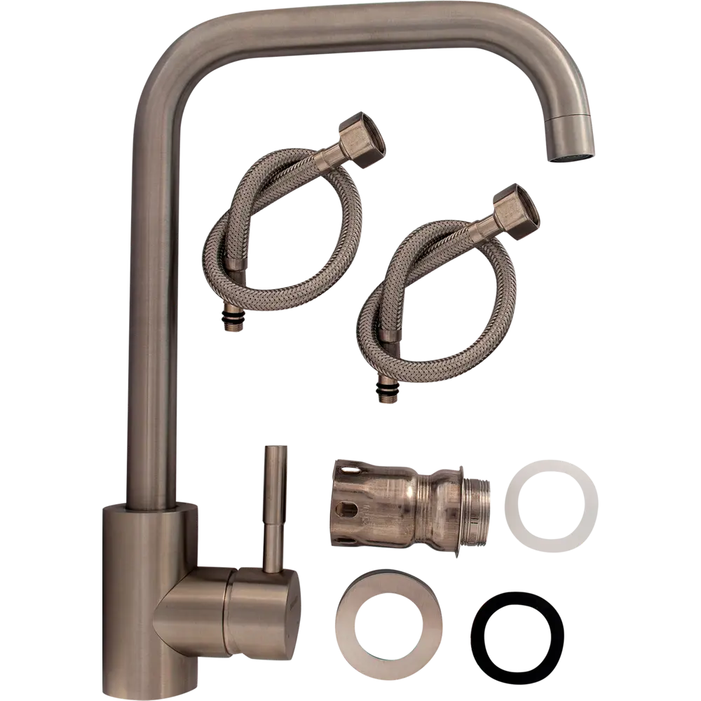 Смеситель для кухни Osgard Gron, цвет нержавеющая сталь STLM-2020687 - Вид №3