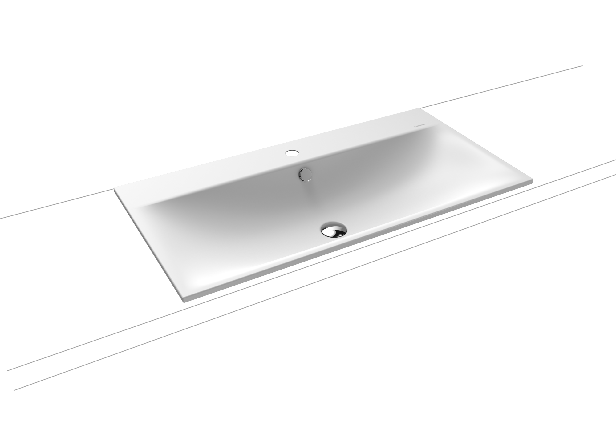 Умывальник KALDEWEI Сталь эмалированная 3038 258 альпийский белый матовый 30383319258
