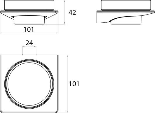 Emco Bad Portasapone a muro Art 1630 001 01 - Вид №5