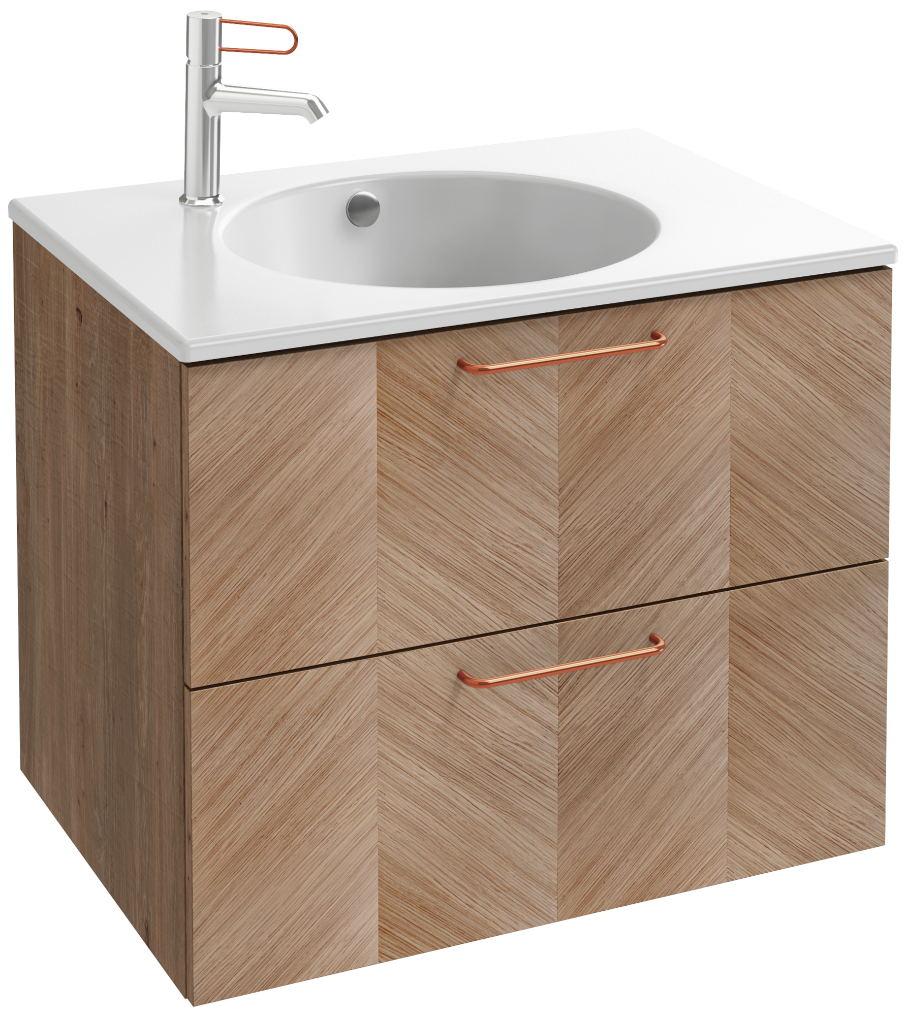 EB2521-R7-G1C Тумба под столешницу 70 см, 2 ящика, бронзовая ручка JACOB DELAFON ODÉON RIVE GAUCHE ODEON RIVE GAUCHE