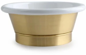 Lvcp03 Накладная раковина на столешницу  овальная BLEU PROVENCE Lavabi in metallo