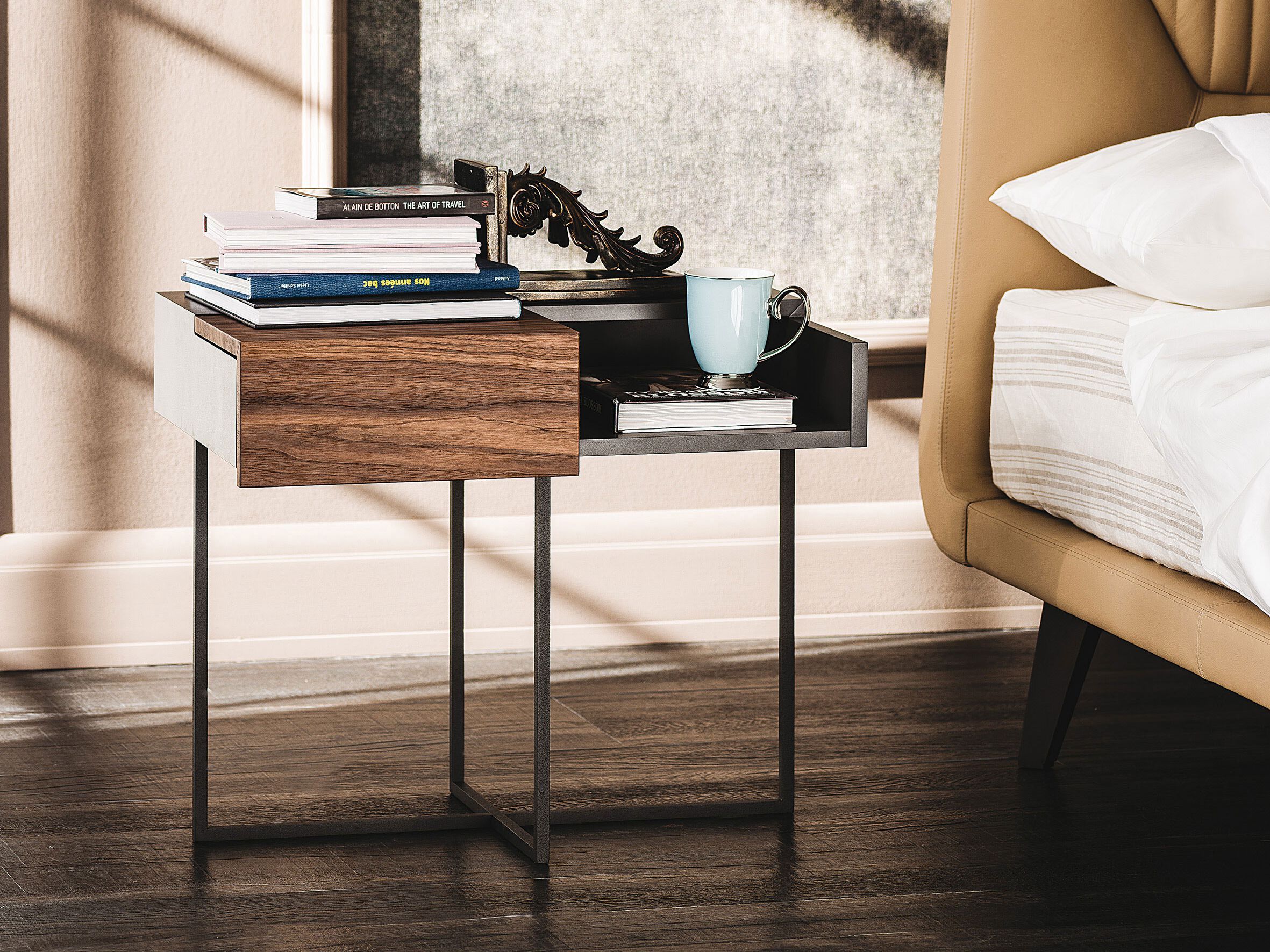 Деревянная прямоугольная тумбочка Cattelan italia DANTE ARCH-00030656