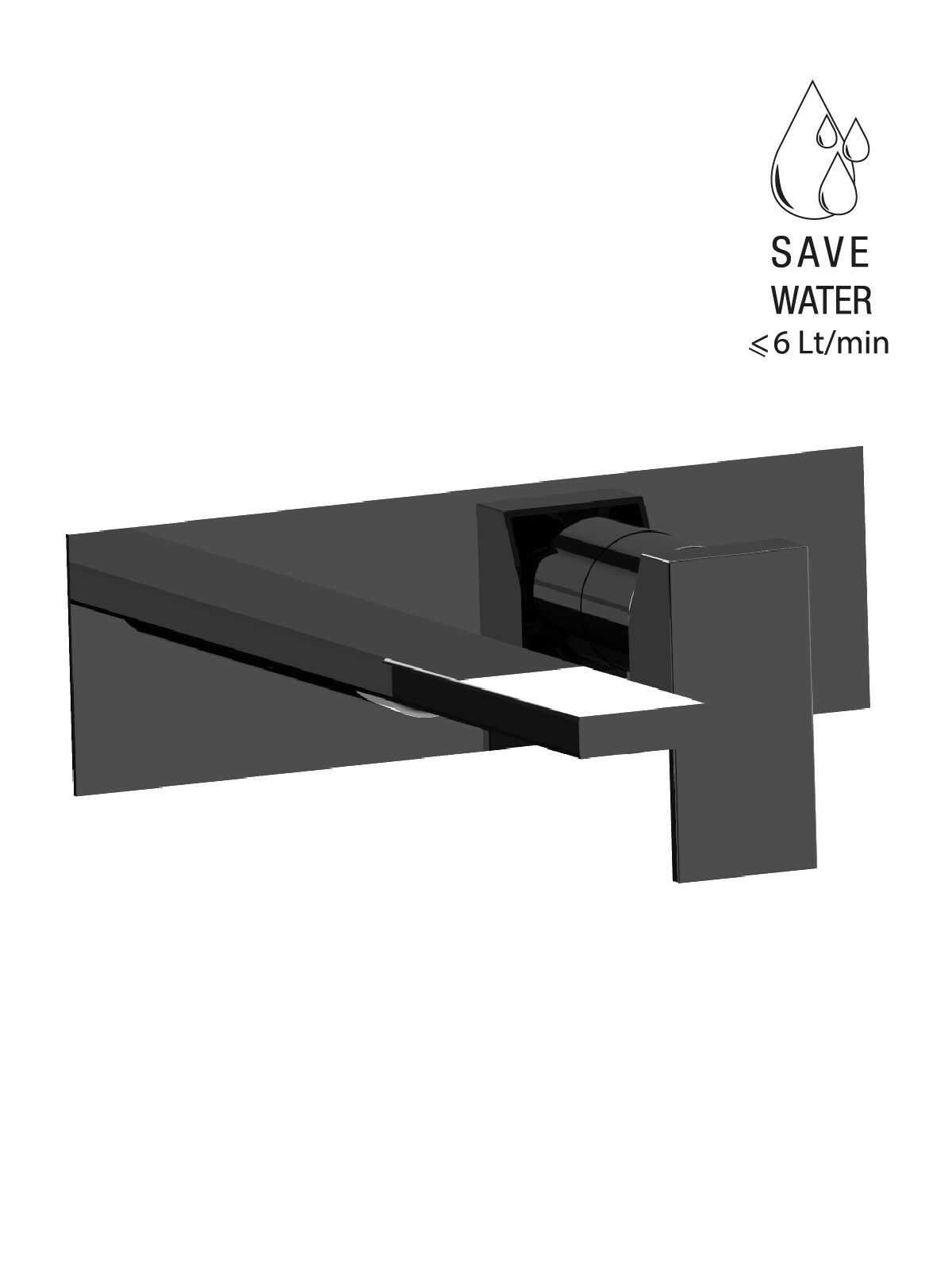 Настенный смеситель для раковины с пластиной без слива Rubinetterie Frattini Vita Due ARCH-00054452 - Вид №9