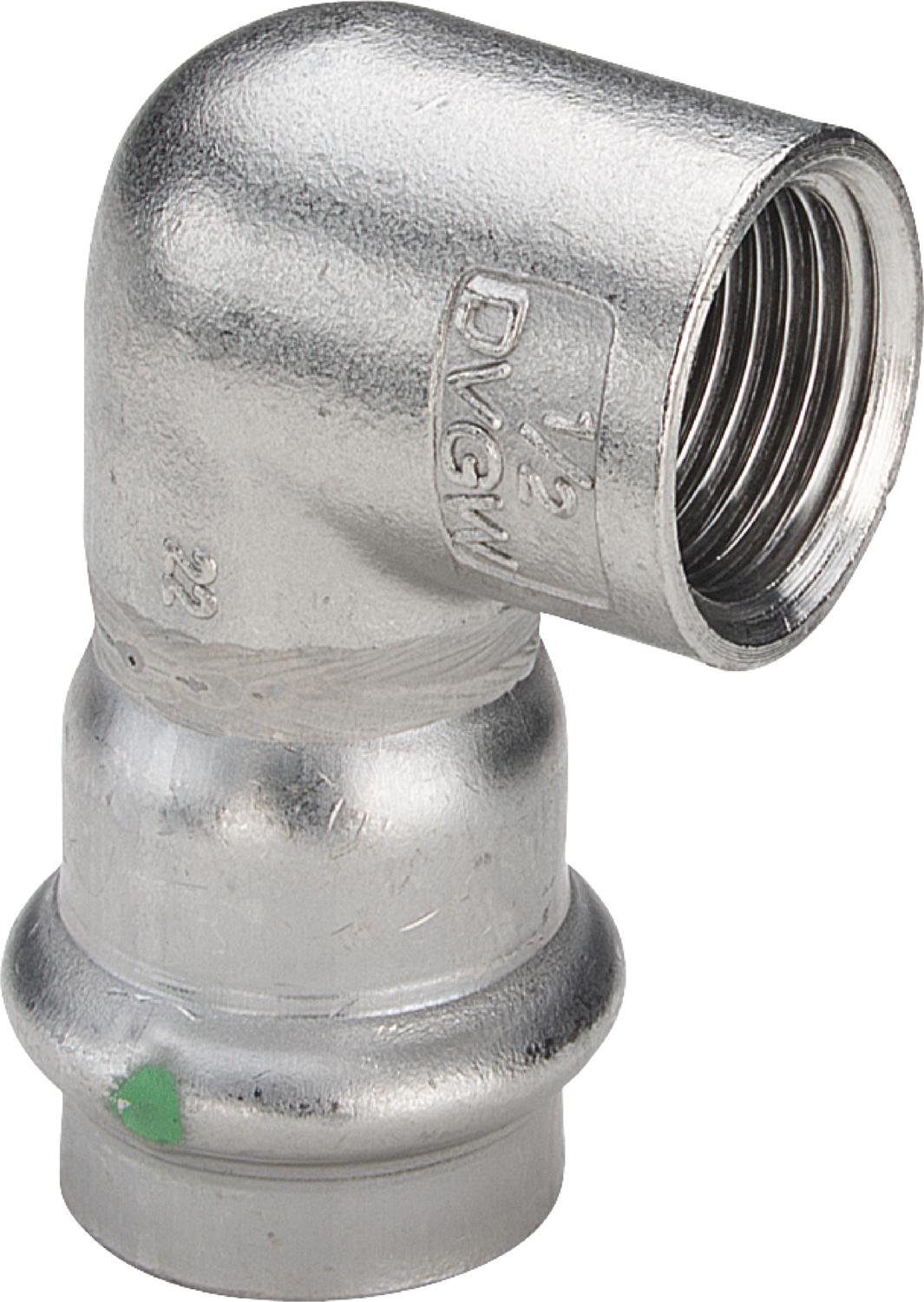 Viega Угольник переходной 90° Sanpress Inox 2314.2 (437008) 437 008