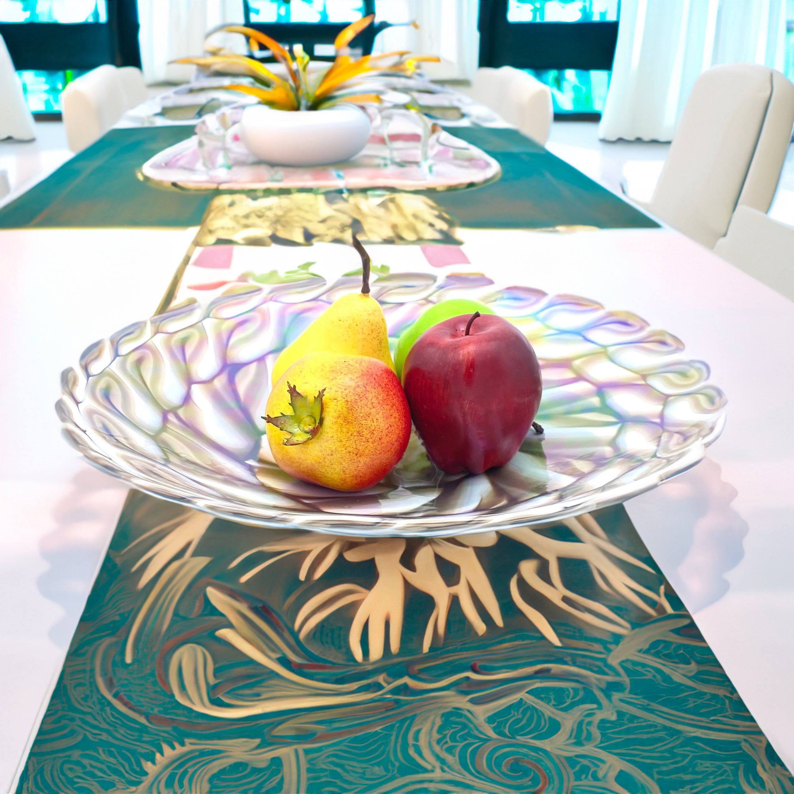 Тарелка для фруктов из муранского стекла ручной работы YourMurano Decorative Plates ARCH-00096636 - Вид №6