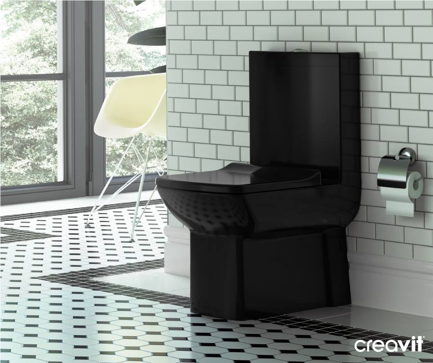 LR360-11SI00E-0000 LARA Унитаз к стене Черный Creavit Lara - Вид №2