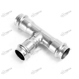 Тройник пресс 28 нержавеющая сталь IBP PS51300282828