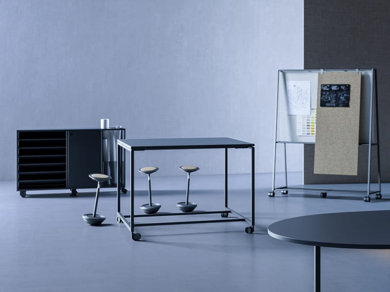 Металлический офисный шкаф с поворотными дверями с колесами FANTONI ателье ARCH-00135477 - Вид №3