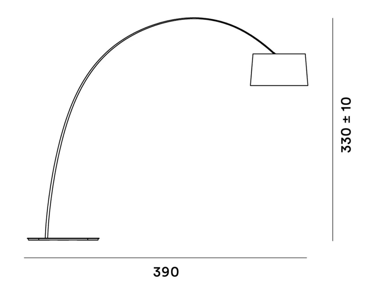 Дуговая лампа из композитного материала с металлическим основанием Foscarini ARCH-00039797 - Вид №9