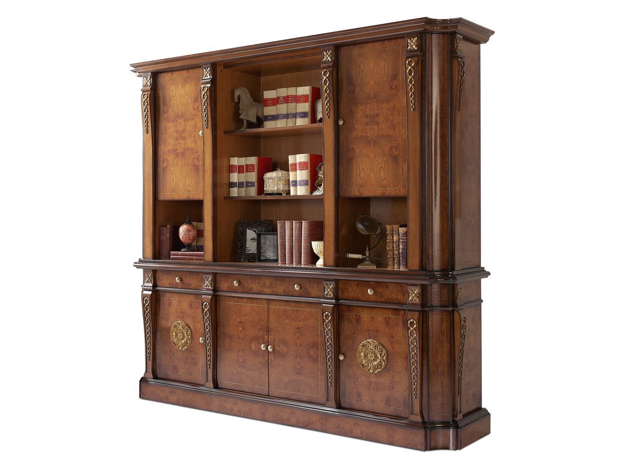 Деревянный книжный шкаф Hurtado Traditional ARCH-00100249