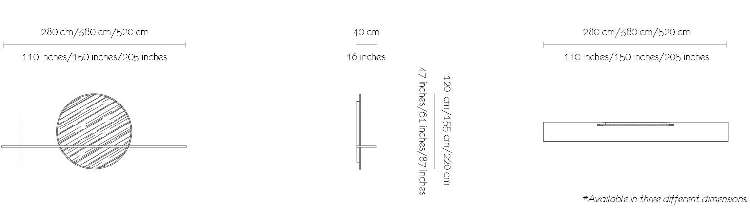 MORADA Металлическое зеркало с полкой для входа Rondito Rondito mirco - Вид №2
