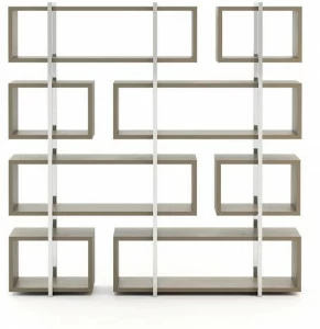 Laskasas Открытый двухсторонний деревянный стеллаж