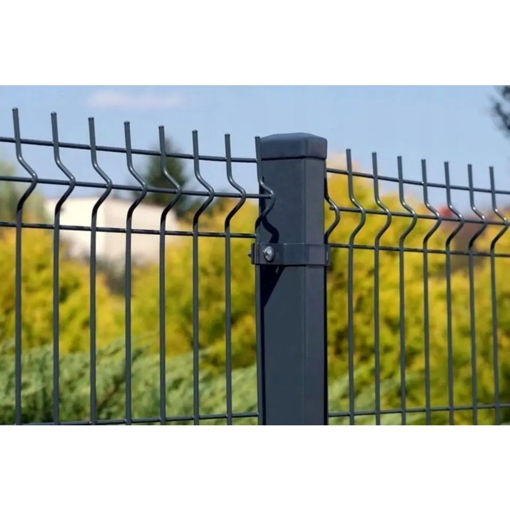 3D панель для забора Fine 2.5x1.73 м RAL 7024 серый 3 ребра Santreyd STLM-2132374 - Вид №3