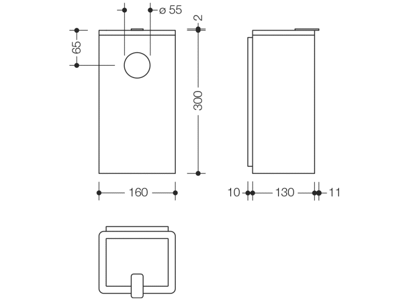 805.05.210 гигиеническая комбинация HEWI System 111 | Edelstahl  - Вид №13
