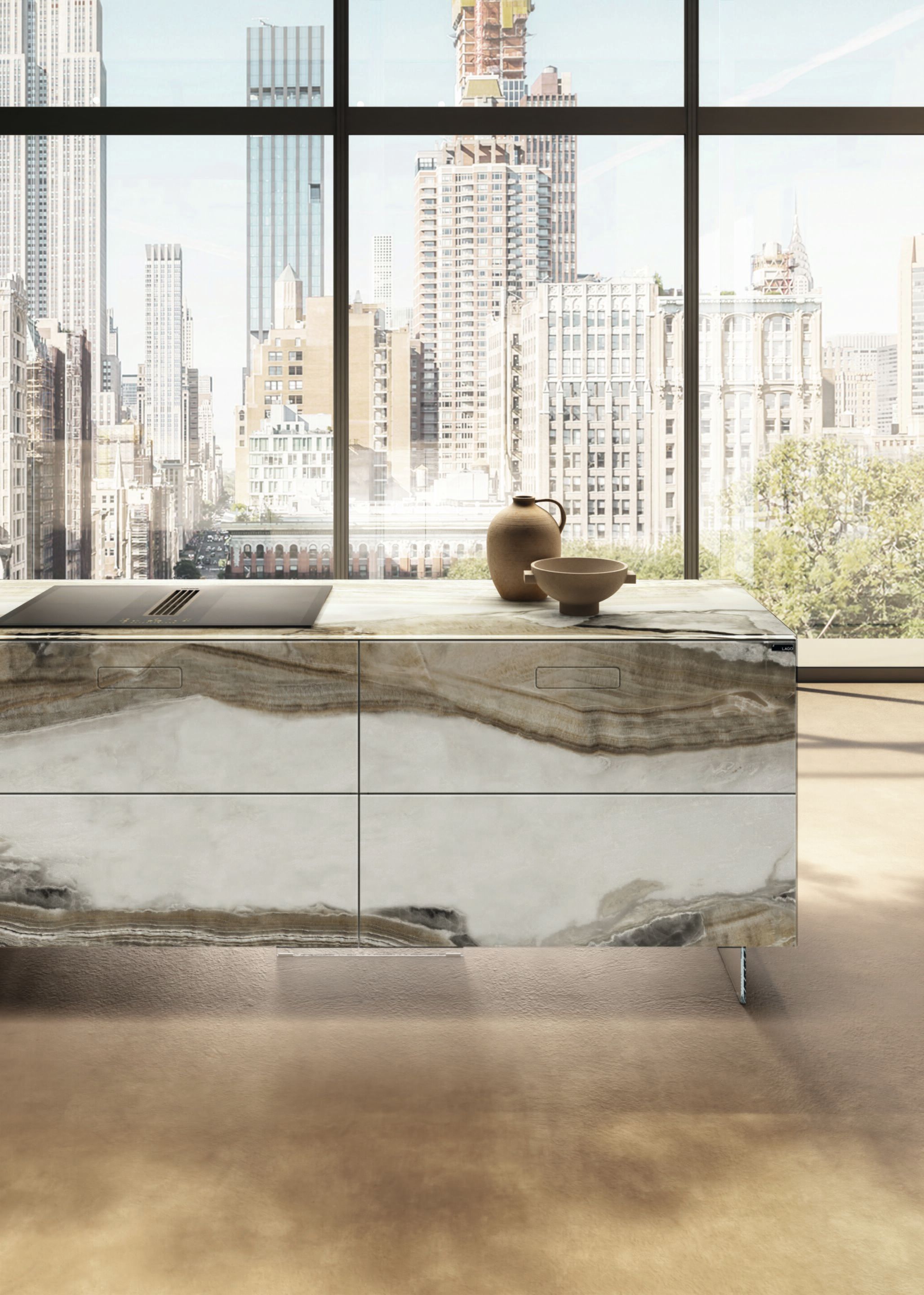 Встроенная кухня с островом Lago 36e8 ARCH-00019640 - Вид №2