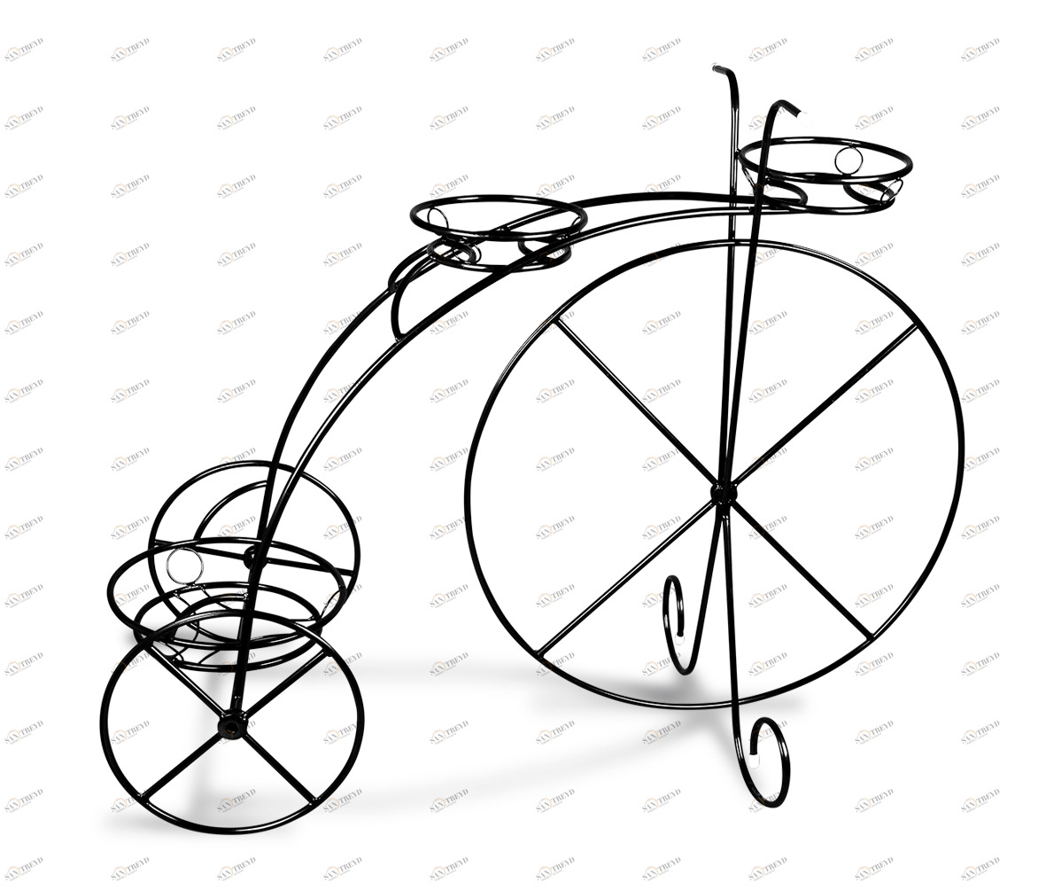 Подставка для цветов Velosiped большой SHEFFILTON ПОДСТАВКИ ДЛЯ ЦВЕТОВ 014994 Чёрный 