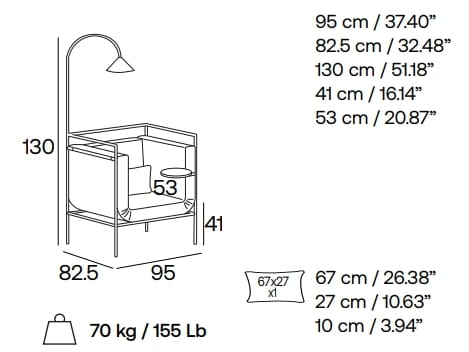 Тканевое кресло Adrenalina паспарту ARCH-00085442 - Вид №8