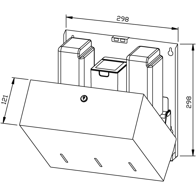 727735 Комбинированное мыло/дезинфицирующее средство/лосьон (сенсор) WP575e WAGNER_EWAR A-LINE Wagner Ewar  - Вид №1