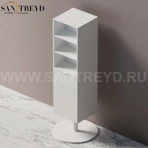 Agape TROTTOLA Шкаф из белого МДФ на поворотном основании с откидной дверью AMOB028Z